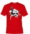 Camiseta roja diseño